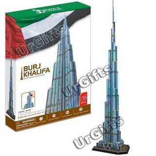   Puzzle Model Dubai Burj Khalifa Tower Worlds Tallest Building LARGE