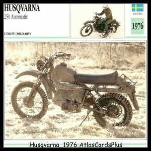 Motorcycle Card 1976 Husqvarna Automatic Husky Military