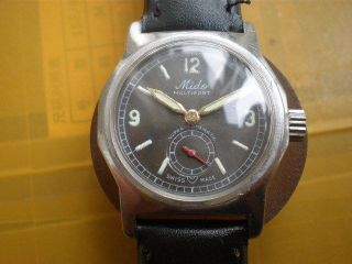 Vintage SWISS Mido MULTIFORT powerwind 17 Jewels Automatic Mens Watch