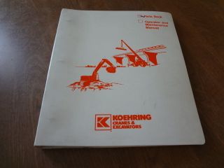 Koehring LRT 180A Hydraulic Excavator Parts Catalog Manual