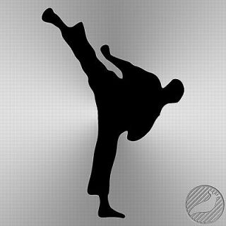   VINYL STICKER DECAL MURAL Dual Karate Fight Martial Art Sport A404