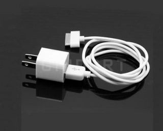 Universal Wall AC Charger + USB Sync Data Cable for iPhone 4S 4 4G 3G 