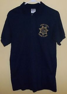 Illinois Department of Corrections Blue Polo Shirt Medium
