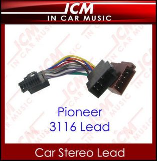 Pioneer Radio Car DVD Player Stereo Power Loom 16 Pin ISO Car Radio 