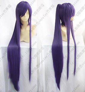 purple ponytail wig in Clothing, 