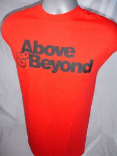   NEW RED ABOVE AND BEYOND DANCE TECHNO TRANCE T SHIRT SIZE SMALL   XX L
