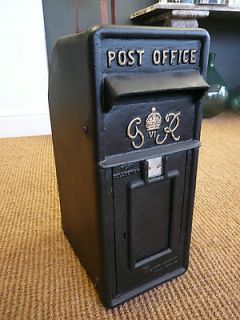 Royal Mail Cast Iron GR Post Box Black