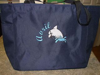 New Womans Personalized Bag Cute Dolphin Tote Bag + Name Great Girls 