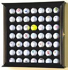 pga 49 golf ball display case cabinet wall rack holder