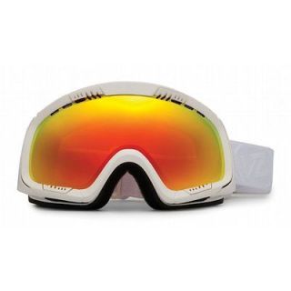 New VonZipper Feenom Whiteout Satin / Fire Chrome Ski Snowboard Snow 