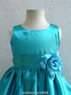 teal flower girl dresses in Kids Clothing, Shoes & Accs