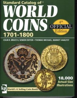 STANDARD CATALOGUE WORLD COINS 1701 1800 BOOK 4th Ed