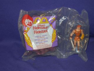 Vintage Disney Hercules & Hydra Figure Set by McDonalds 1996 MIP