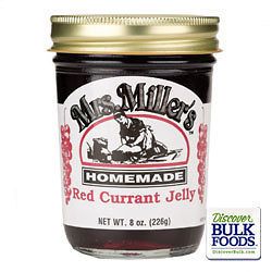 Mrs Millers Authentic Amish Homemade Red Currant Jelly (4) 8 oz Jars