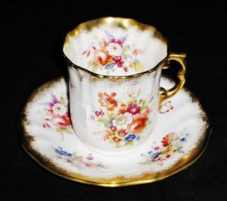 Hammersley LADY PATRICIA Demitasse Cup & Saucer Set
