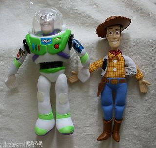   Toy Story TALKING PLUSH SET 2 Figures Woody Buzz Lightyear Doll