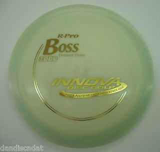 Innova R Pro Boss Distance Golf Disc White/Blue Ring 164g   Free 