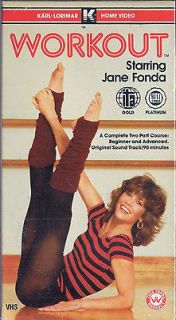 Workout Starring Jane Fonda VHS 042 Fondas ORIGINAL Exercise Karl 