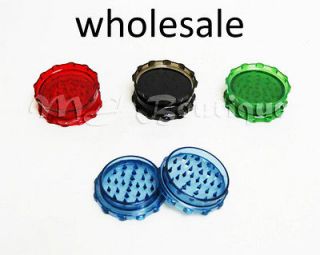 WHOLESALE LOT OF 25 large 2.75 ACRYLIC HERB SPICE TOBACO GRINDERS 
