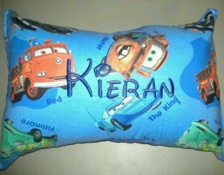 New Hand Crafted Pillow Toddler Personalized Decor Disney Cars Mater 