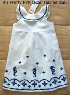 Gymboree Greek Isle Style Seahorse Dress NEW