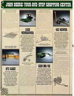 1982 John Deere 2420 Windrower 337 510 Baler & Hay Equipment 2 Page 