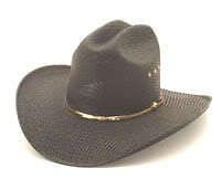 Black Stallion Straw Cowboy Hat   7 1/8   NEW