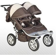 valco baby chocolate ex twin tri mode double stroller free