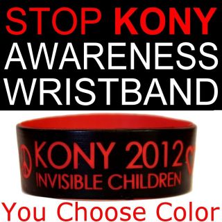 Stop KONY 2012 Bracelet Invisible Children KONY2012 Wristband Donate 