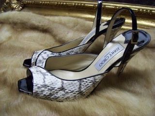 Jimmy Choo Python Leather Women Shoes Size39.5