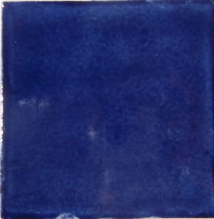 90 mexican hand painted tile 4 washed blue color s019