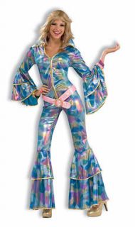 Disco Mama 70s Jumpsuit Womens Halloween Costume