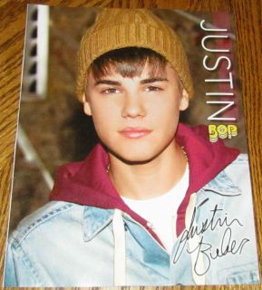 JUSTIN BIEBER 8X10 PINUP Clipping CANADIAN Pop R&B Singer Actor Cute 