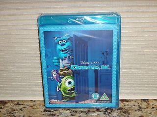 Monsters Inc Blu Ray Movie Pixar Disney John Goodman Billy Crystal NEW