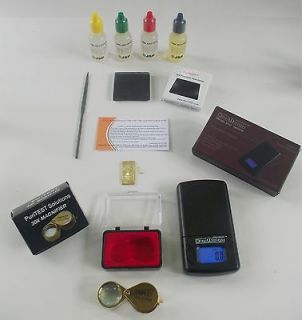   GOLD TESTING KIT 1kg/0.1g GRAM JEWELRY SCALE Test scrap Bar Coin ounce