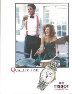Rare 1988 Tissot 16 Page Catalog Of Seven Popular Models Including 