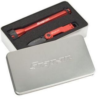 Snap on Flashlight Knife Combo Tin Gift Box Set   SALE +  