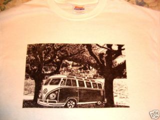 vw t shirt bus samba van splitty type 2 microbus xl