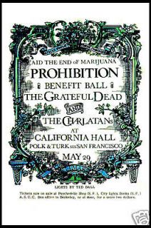 Grateful Dead @ San Francisco *Prohibition* Poster 1967