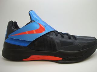 473679 001] Mens Nike KD IV Kevin Durant Black Team Orange Photo Blue 