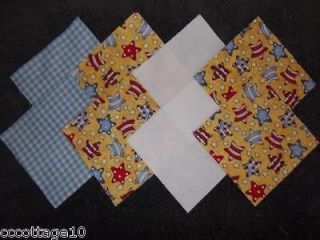 40 Stars & Stripes   4x4/Blocks/Fabric/Quilting Blocks/Kits/Crafts 