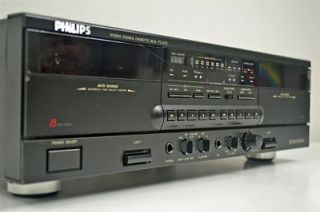 Philips Stereo Dual Cassette Deck Tape Player Recorder FC415X BK02