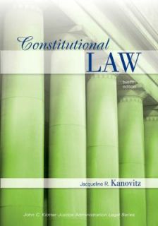 Constitutional Law by Jacqueline R. Kanovitz 2010, Paperback