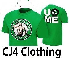   Green Rise Above Cenation T Shirt Kids WWE Never Give Up CM Punk CJ4