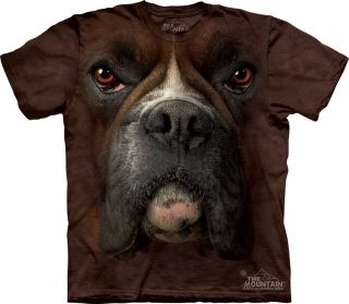 New Boxer Dog Face Animal 100% Cotton T Shirt Tee The Mountain