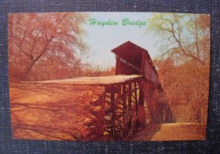 hayden covered bridge black warrior rv alabama postcard time left $ 7 