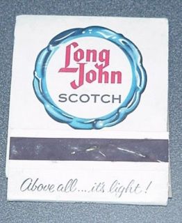 Giant Matchbook Cover   Long John Scotch
