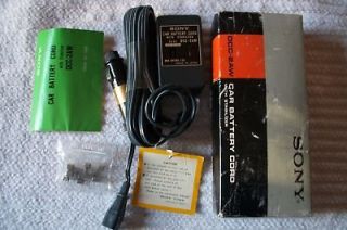 SONY DCC 2AW CAR BATTERY CHARGER CORD WITH STABILIZER NEW Open