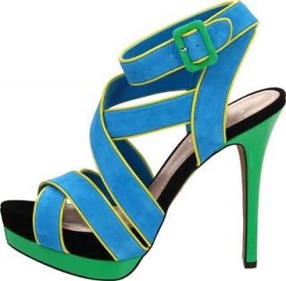 Womens Shoes Jessica Simpson EVANGELA Platform Heels Sandal Atlantic 