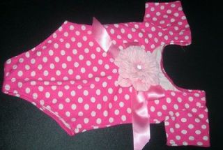 Girl toddler Gymnastic short sleeve (size L) Leotard (2 4T) pink with 